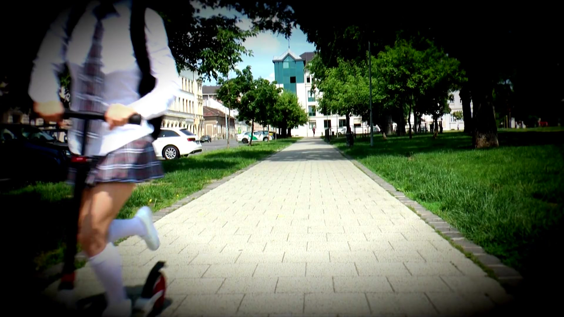 The teacher has something better than a cigarrette